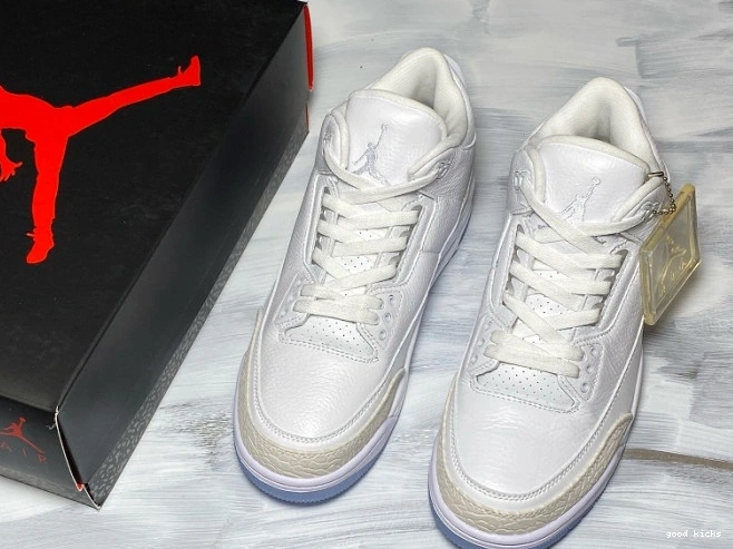 Cheap Triple 3 Jordan White Retro Air 136064-111 0728